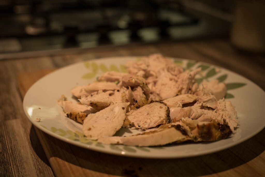 plate of chicken breast