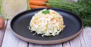 plate of coleslaw